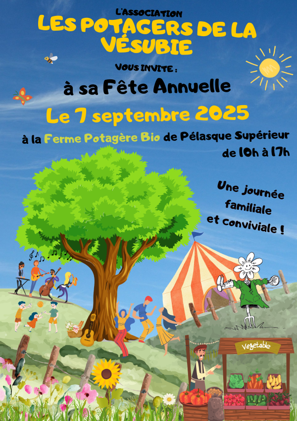 affiche Fête Potager de la Vésubie 2025 WEB